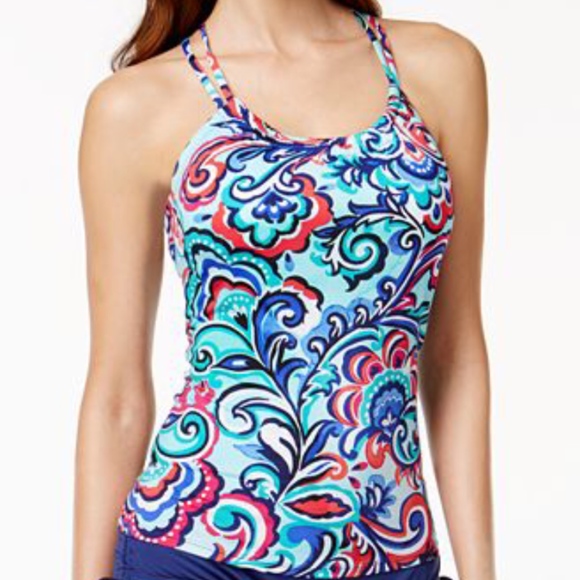 24th and Ocean Other - 24th and Ocean Racer back Tankini Top